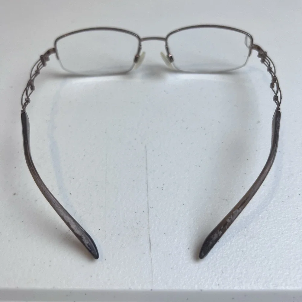 CHARMANT LINEART XL2015‎ Titan Japan Brown Half Rim Eyeglasses Frame 52-17-135